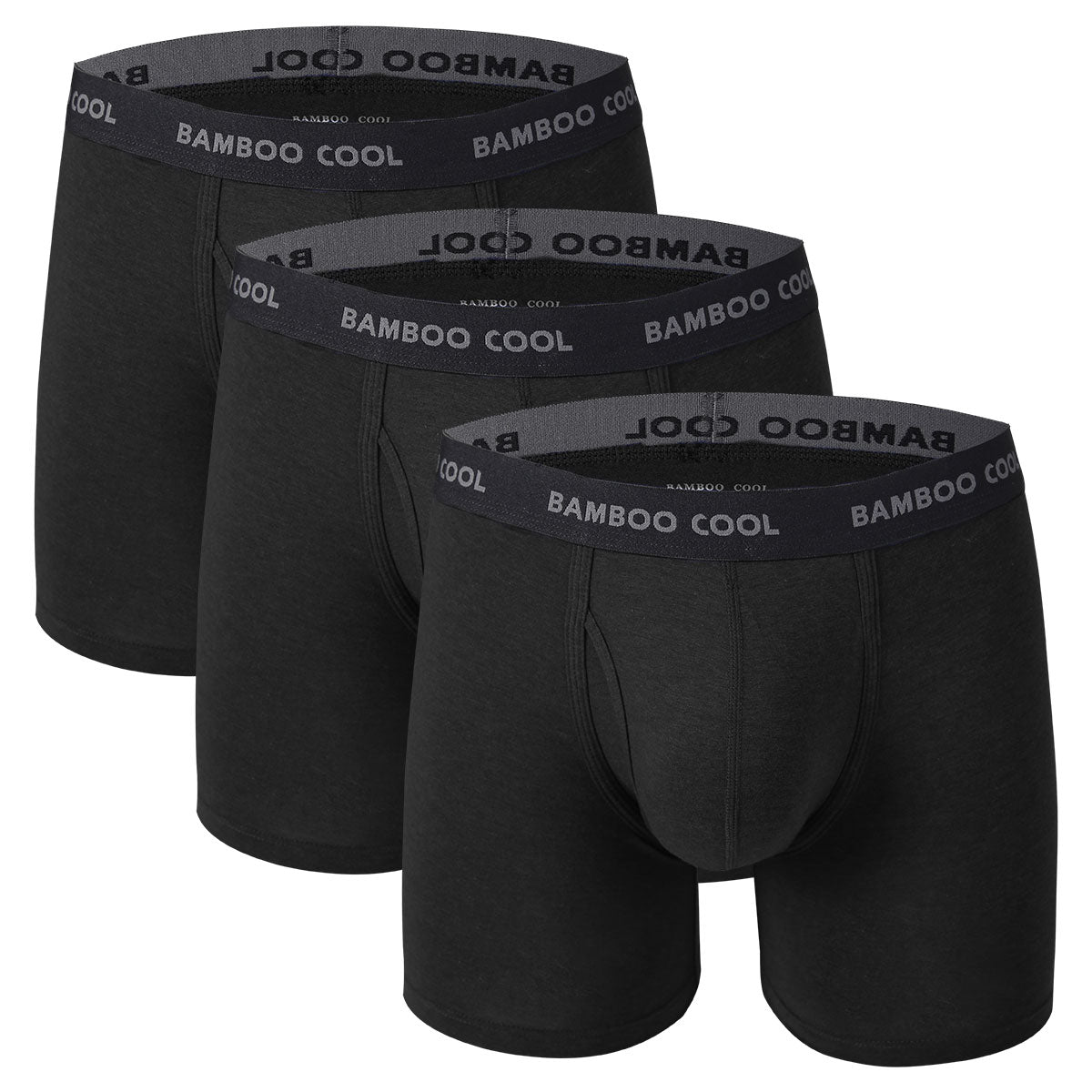 BAMBOO COOL Mens Underwear Trunks Boxer Briefs U-Shape Support